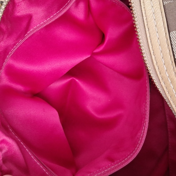 Coach Timeless Signature Canvas and Leather Barrel Bag Style 12430 - Picture 15 of 16